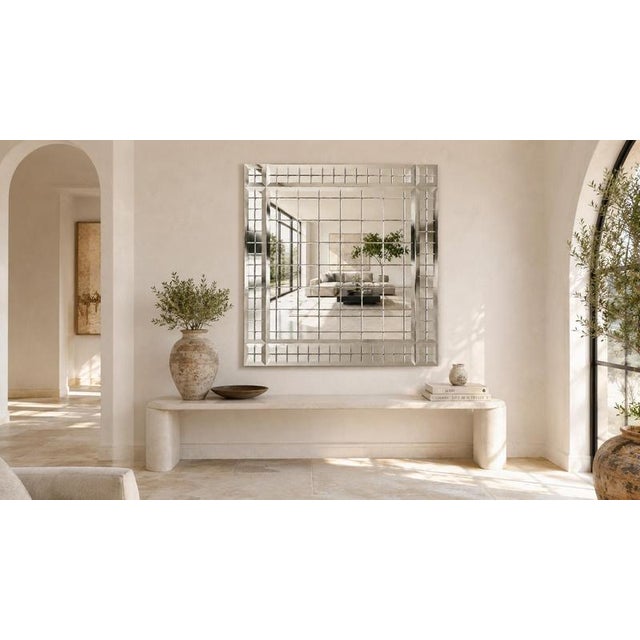 Belcanto Cornice Silver Mini Modular Wall Mirror by GTG Design Couture For Sale - Image 11 of 13