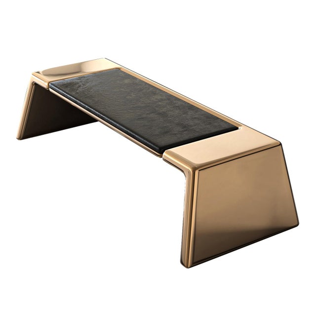 "Amendola" Bench With Bronze, Handcrafted For Sale - Image 4 of 6