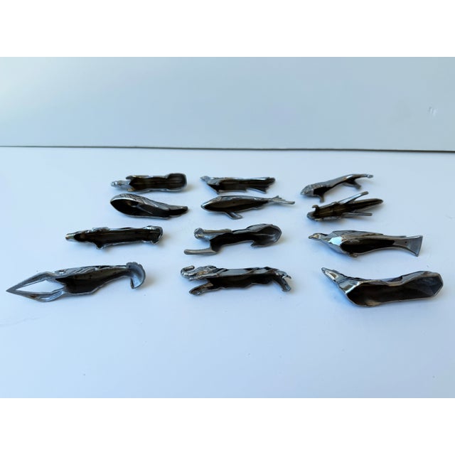 Set of 12 Art Deco Silver-Plated Figural Knife Rests, in the Manner of Christofle For Sale - Image 10 of 10