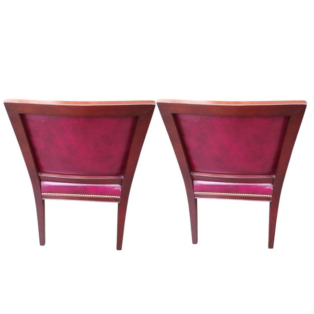 Animal Skin 1980s Pair of Leather Armchairs by Hancock and Moore For Sale - Image 7 of 12