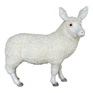 Modern Life Size Sheep Sculpture in the Style of Lalanne