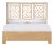 Chippendale Platform Bed Double - Natural For Sale