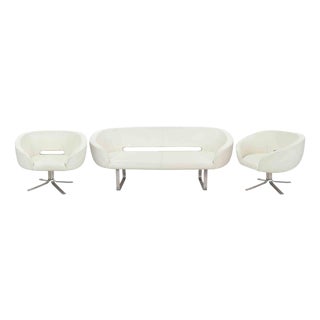 Vintage Rive Droite Sofa & Chairs by Patrick Norguet for Cappellini, Set of 3 For Sale