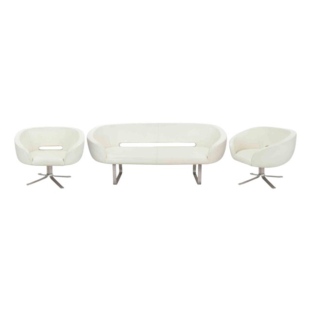 Vintage Rive Droite Sofa & Chairs by Patrick Norguet for Cappellini, Set of 3 For Sale