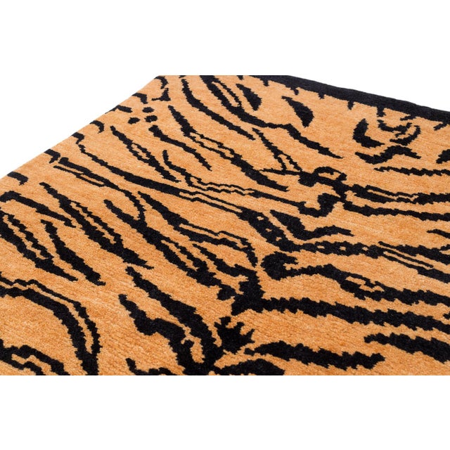 Wool Tibetan Tiger Rug by Carini3’x5’10" Chairish