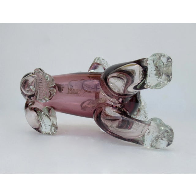 Vintage C.1950's-60's Ercole Barovier' Barovier' E Toso Italian Hand-Blown Murano Lion For Sale - Image 12 of 13