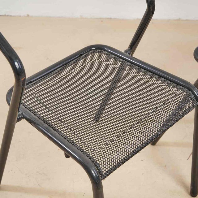 Height chairs: 73 Width: 42 Depths: 42 Setting height: 43. This piece is attributed to the mentioned designer/maker. It...