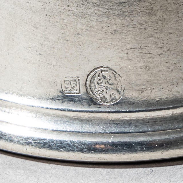 Modern Late 20th Century Set of Six Pewter Stirrup Cups by Forst, Italy For Sale - Image 3 of 9
