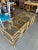 Brown Vintage Palm Beach Pair Rattan Bamboo Starburst End Side Tables Glass Tops For Sale - Image 8 of 13