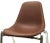 Two "Orly" design chairs Bruno Pollak (1902-1985) "Made in Sulo" year 1976. Chrome base. Chocolate brown plastic shell....
