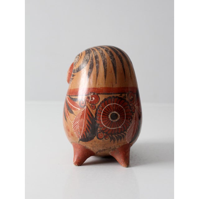 Mid-Century Modern Mid-Century Mexican Tonala Bird For Sale - Image 3 of 13