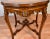 1910s Antique French Louis XV Walnut & Satinwood Inlay Round Center Table For Sale - Image 6 of 14
