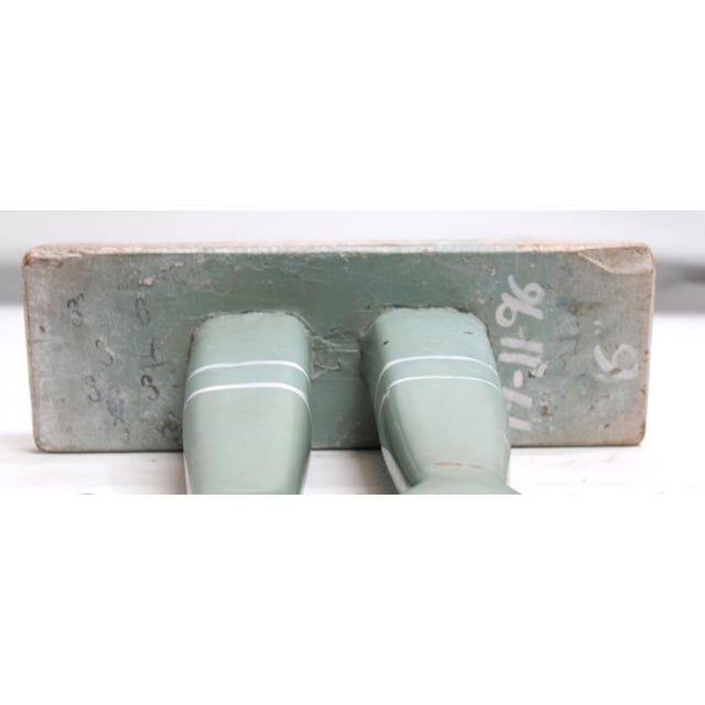 Bottle Green Glove Mold Hand Form For Sale - Image 8 of 14