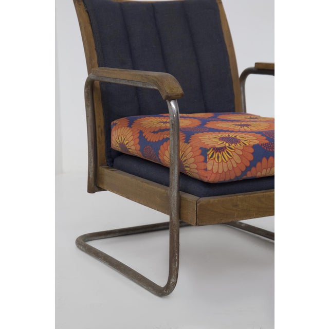 Metal Set of Armchairs attributed to Columbus, 1920 For Sale - Image 7 of 15