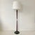 Elegant Stilnovo modern floor lamp, circa 1950, Italy. Rare portoro marble base, brass details, tinted and polished...