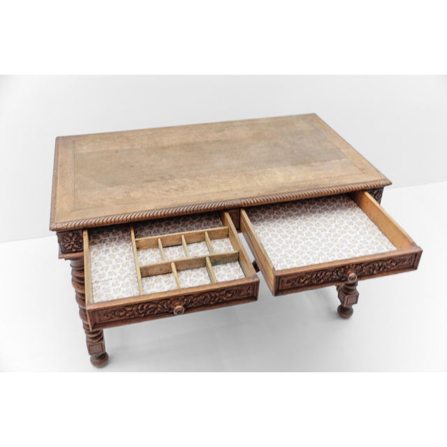 French Barley Twist Writing Desk For Sale - Image 12 of 17