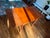 Hundevad Møbelfabrik Mid-Century Modern Poul Hundevad for Hundevad & Co. (Hu) Expanding Teak Dining Table and Two Matching Woven Paper Cord Chairs. Made in Denmark. For Sale - Image 4 of 14