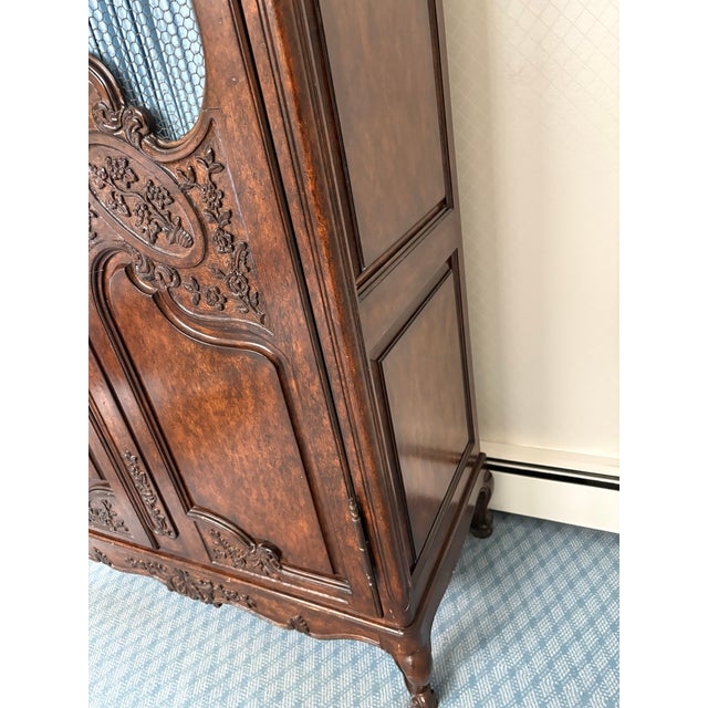 French Provincial 1970s French Provincial Louis XV Lewis Mittman Armoire For Sale - Image 3 of 14