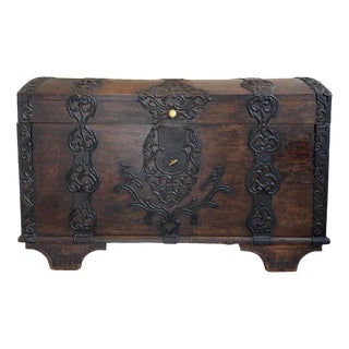 Rustic Farmhouse Baroque Chest For Sale