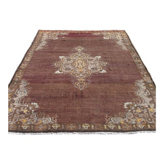 Vintage Turkish Oversized Livingroom Area Handknotted Rug For Sale