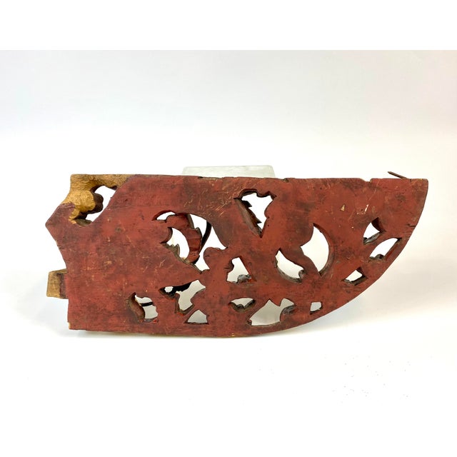 Chinese Mid 18th Century Dragon Wooden Temple Carving For Sale - Image 3 of 6