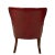 1950s Burgundy Red Vinyl Wingback Studded Library Club Chair For Sale - Image 12 of 13