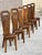 French Sculptural Olive Wood High-Back Chairs in the style of Alexandre Noll, 1960s, Set of 6 For Sale - Image 15 of 15