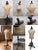 An impressive mid-20th-century industrial tailor's dress form mannequin with a heavy cast-iron base, mechanical foot...