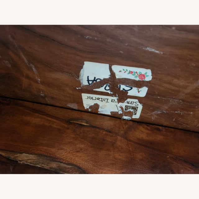 Contemporary Wood Slab Coffee Table For Sale - Image 4 of 9