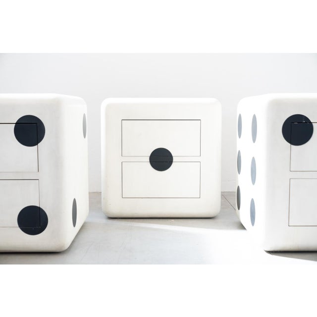 Nut Cube with Wheels and Two Drawers, 1980s, Set of 3 For Sale - Image 4 of 14