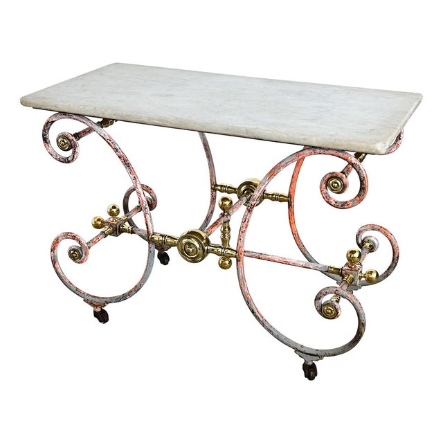 Metal French 18th Century Butchers Table For Sale - Image 7 of 15