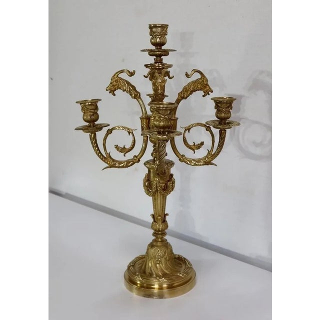 19th Century Bronze Candelabrum For Sale - Image 3 of 18