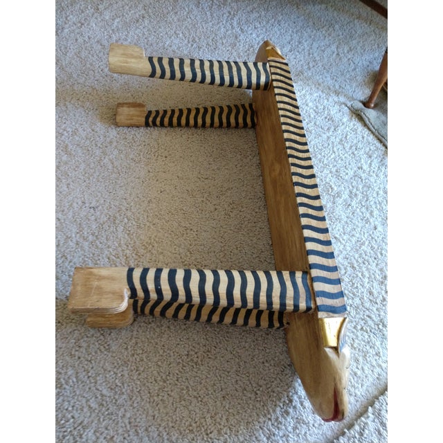 Indonesian Hand Carved Wooden Cat Table Chairish