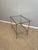 Faux Bamboo Brass & Glass table For Sale In New York - Image 6 of 12