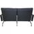 Vintage PK31 Two-Seater Sofa in Black Aura Leather by Poul Kjærholm, 1980s For Sale - Image 16 of 18