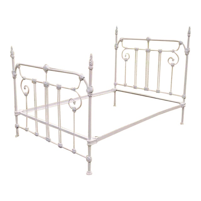 Early 19th Century Antique Cast Iron Double Bed Frame Chairish