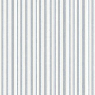 Boråstapeter Aspö Stripe Wallpaper In Sky For Sale