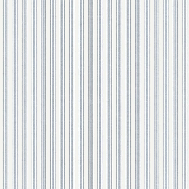 Boråstapeter Aspö Stripe Wallpaper In Sky For Sale