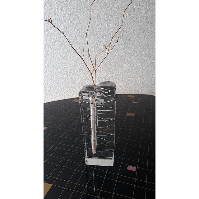 Vintage Glass Vase, 1970s For Sale - Image 3 of 6