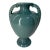 Royal Haeger Pottery Feather Plume Vase With Dark Teal Glaze For Sale