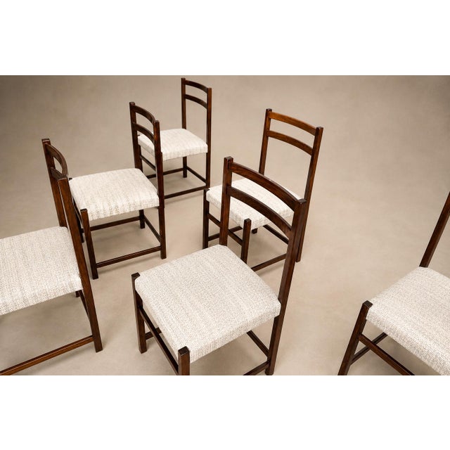 Monumental Set of Twelve Brazilian Modern Rosewood Dining Chairs by Celina Brazil, 1960s For Sale - Image 12 of 18