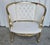 1920s 1920s French Gilt Wood Louis XV Style, Fauteuil Marquise Pair of Chairs, Tufted Chairs For Sale - Image 5 of 18