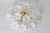 White Ceiling Lamp with White Murano Glass Flowers by Hosel, 1980s For Sale - Image 8 of 18