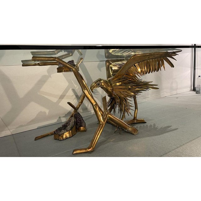 Hollywood Regency Dining Table by Christian Techoueyres, 1970s For Sale - Image 4 of 10