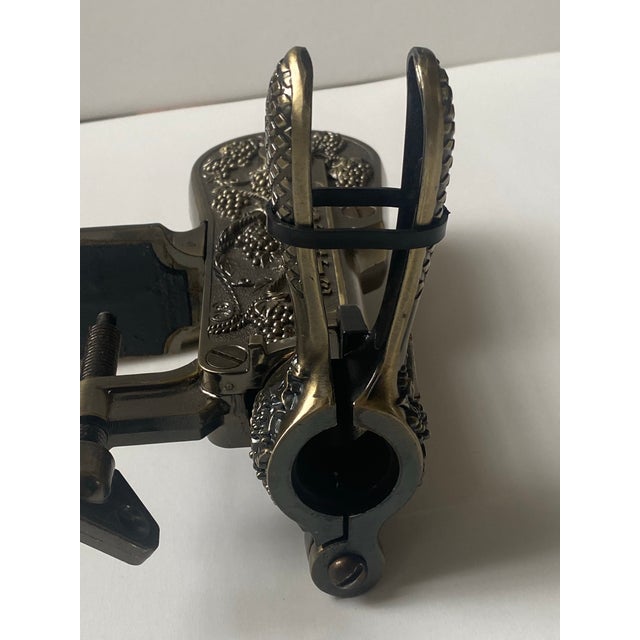 Bronze Vintage Rogar Estate Wine Bottle Opener Grape Vine Ornate Details For Sale - Image 8 of 10