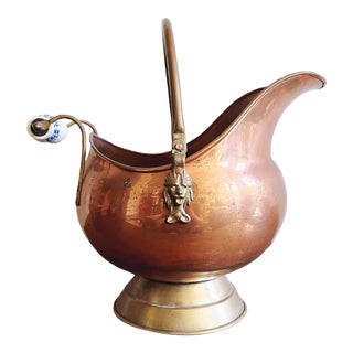 Vintage Copper Coal Scuttle - Dutch Copperware Made in Ireland For Sale