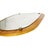 Vintage Organic Wall Mirror with Wood-Veneered Panel, 1960s For Sale - Image 4 of 8