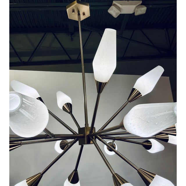 Revelation Mid-Century Modern Style Agapanthus Chandelier For Sale - Image 4 of 5