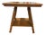 Vintage Oak Barley Twist Side Table With Lower Shelf For Sale