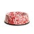 Crow Canyon Home Splatterware, Large Pet Bowl in Red & White For Sale - Image 4 of 4
